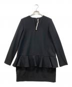 YOKO CHANヨーコチャン）の古着「パールワンピース」｜ブラック