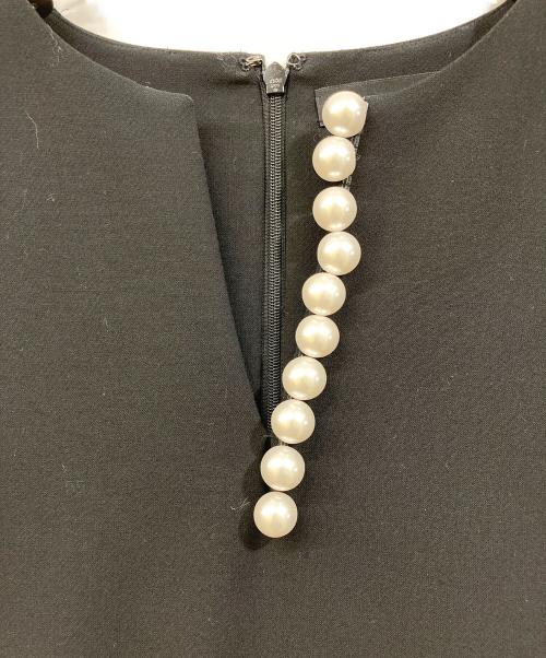 YOKO CHAN（ヨーコチャン）YOKO CHAN (ヨーコチャン) パールワンピース ブラック サイズ:40の古着・服飾アイテム