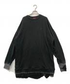 DIESELディーゼル）の古着「Dロゴスウェットワンピース」｜ブラック