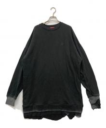 DIESEL（ディーゼル）の古着「Dロゴスウェットワンピース」｜ブラック