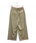 journal standard L'essage (ジャーナルスタンダード レサージュ) ドライツイルタックパンツ　ワイドパンツ ベージュ サイズ:36：5000円