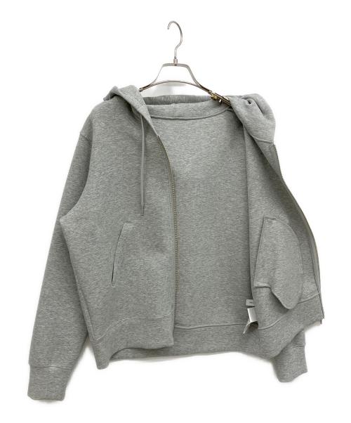 Spick and Span（スピック＆スパン）Spick and Span (スピック＆スパン) ストレッチジップフードパーカー ライトグレー サイズ:Freeの古着・服飾アイテム