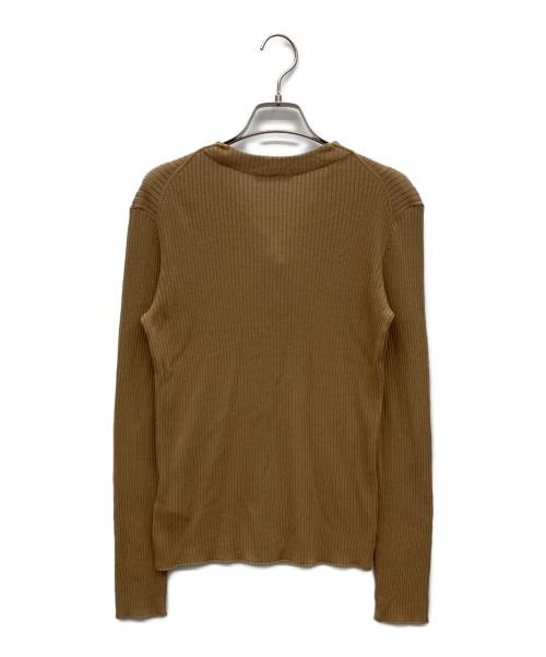 JOURNAL STANDARD（ジャーナルスタンダード）JOURNAL STANDARD (ジャーナルスタンダード) アイスコットン リブVカーディガン ブラウン サイズ:Fの古着・服飾アイテム