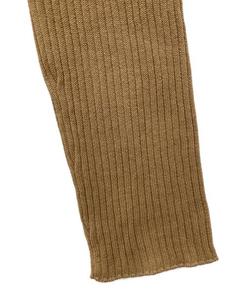 JOURNAL STANDARD（ジャーナルスタンダード）JOURNAL STANDARD (ジャーナルスタンダード) アイスコットン リブVカーディガン ブラウン サイズ:Fの古着・服飾アイテム