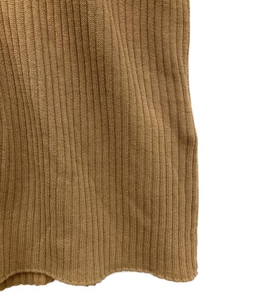 JOURNAL STANDARD（ジャーナルスタンダード）JOURNAL STANDARD (ジャーナルスタンダード) アイスコットン リブVカーディガン ブラウン サイズ:Fの古着・服飾アイテム
