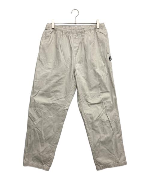 stussy（ステューシー）stussy (ステューシー) BRUSHED BEACH PANT ナチュラル サイズ:Lの古着・服飾アイテム