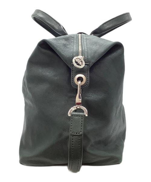 LONGCHAMP（ロンシャン）LONGCHAMP (ロンシャン) レザー折りたたみバッグ グリーンの古着・服飾アイテム