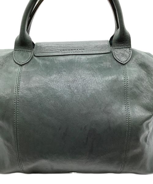 LONGCHAMP（ロンシャン）LONGCHAMP (ロンシャン) レザー折りたたみバッグ グリーンの古着・服飾アイテム