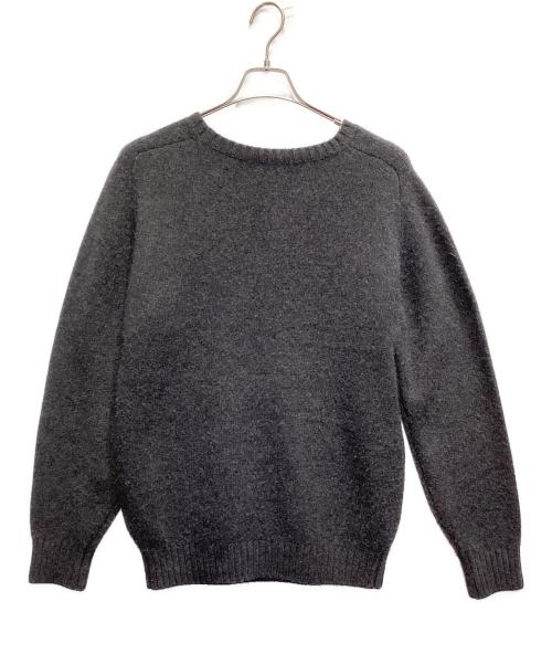 田中さんのセーター（タナカサンノセーター）田中さんのセーター (タナカサンノセーター) C.Shetland カシミヤニット グレー サイズ:Lの古着・服飾アイテム