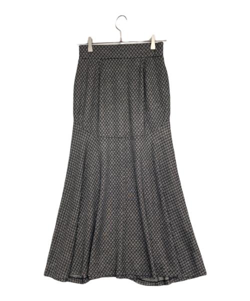 Mame Kurogouchi（マメクロゴウチ）Mame Kurogouchi (マメクロゴウチ) Flared Jersey Skirt ブラック サイズ:SIZE 2の古着・服飾アイテム