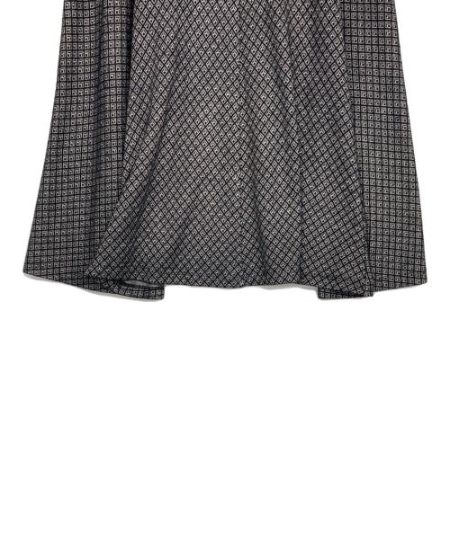 Mame Kurogouchi（マメクロゴウチ）Mame Kurogouchi (マメクロゴウチ) Flared Jersey Skirt ブラック サイズ:SIZE 2の古着・服飾アイテム