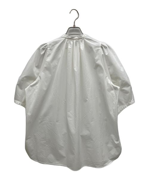 HYKE（ハイク）HYKE (ハイク) T/C BALLOON SLEEVE BLOUSE ホワイト サイズ:2の古着・服飾アイテム