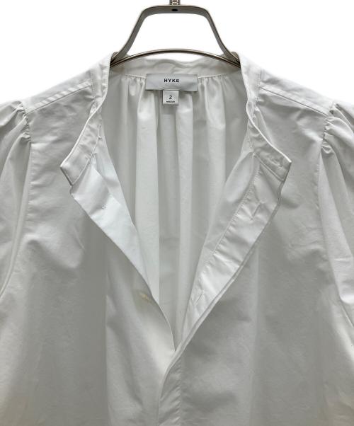 HYKE（ハイク）HYKE (ハイク) T/C BALLOON SLEEVE BLOUSE ホワイト サイズ:2の古着・服飾アイテム