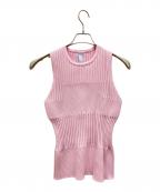 CFCLシーエフシーエル）の古着「FLUTED SLEEVELESS TOP」｜ピンク