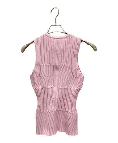 CFCL（シーエフシーエル）CFCL (シーエフシーエル) FLUTED SLEEVELESS TOP ピンク サイズ:Ｆの古着・服飾アイテム