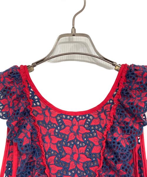 maturely（マチュアリー）maturely (マチュアリー) Romance Lace Dress レッド サイズ:表記無しの古着・服飾アイテム