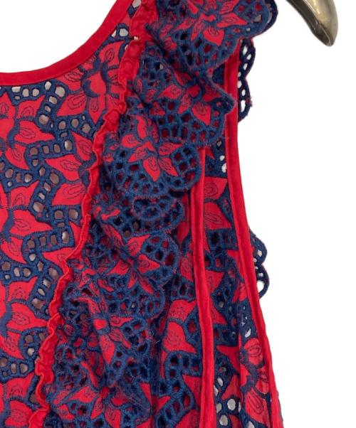 maturely（マチュアリー）maturely (マチュアリー) Romance Lace Dress レッド サイズ:表記無しの古着・服飾アイテム