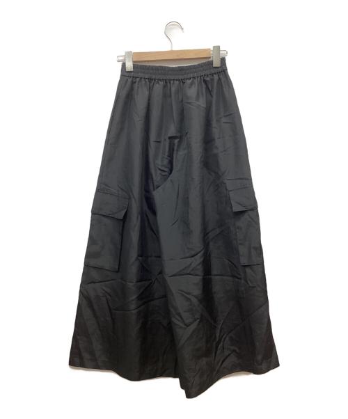 Lig.（リグドット）Lig. (リグドット) ワイドカーゴパンツ ブラック サイズ:FREEの古着・服飾アイテム