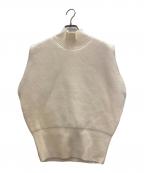 Heveヘイヴ）の古着「ハイネックニットベスト」｜アイボリー