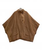 SLOBE IENAスローブ イエナ）の古着「スタンドカラーダブルフェイスポンチョ」｜キャメル