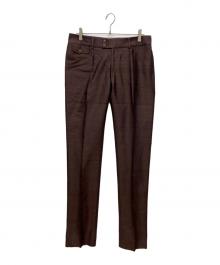 DOLCE & GABBANA（ドルチェ＆ガッバーナ）の古着「シルクスラックス」｜ブラウン