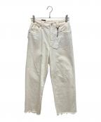 YANUKヤヌーク）の古着「LILITH / リリス ハイウエストストレートワイドパンツ」｜ホワイト