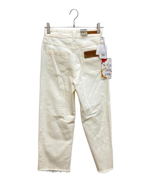 YANUK（ヤヌーク）YANUK (ヤヌーク) LILITH / リリス ハイウエストストレートワイドパンツ ホワイト サイズ:W25 未使用品の古着・服飾アイテム