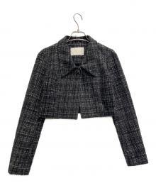 eimy istoire（エイミーイストワール）の古着「ツイードショートジャケット」｜ブラック
