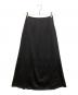 allureville（アルアバイル）の古着「ソフトサテンバックフリルナロースカート」｜ブラック
