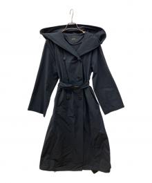 allureville（アルアバイル）の古着「フーデッドコート　トレンチコート」｜ネイビー