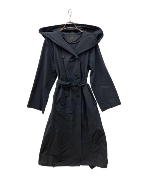 allureville（アルアバイル）allureville (アルアバイル) フーデッドコート　トレンチコート ネイビー サイズ:1の古着・服飾アイテム