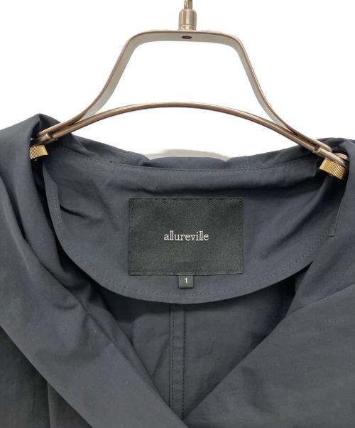 allureville（アルアバイル）allureville (アルアバイル) フーデッドコート　トレンチコート ネイビー サイズ:1の古着・服飾アイテム