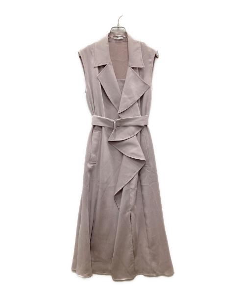 FRAY ID（フレイ アイディー）FRAY ID (フレイ アイディー) アシメラペルテーラードワンピース ピンクの古着・服飾アイテム