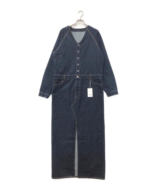 AKTE（アクテ）AKTE (アクテ) Vネックデニムドレス インディゴ サイズ:2 未使用品の古着・服飾アイテム