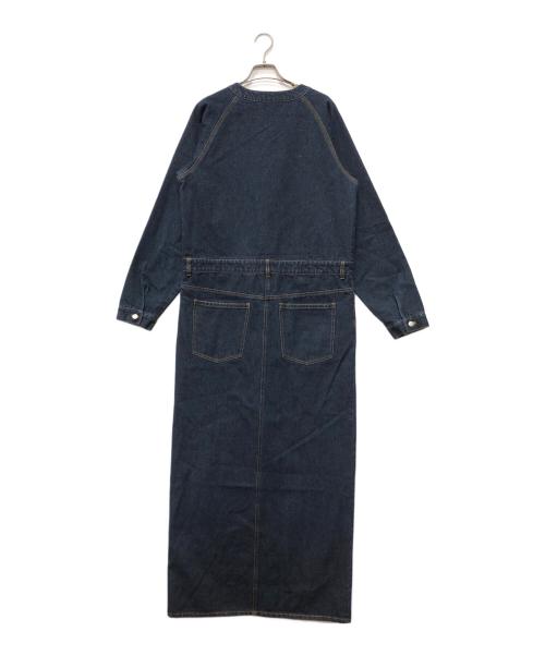 AKTE（アクテ）AKTE (アクテ) Vネックデニムドレス インディゴ サイズ:2 未使用品の古着・服飾アイテム