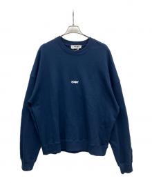 MSGM（エムエスジーエム）の古着「マイクロロゴクル-ネック」｜ネイビー