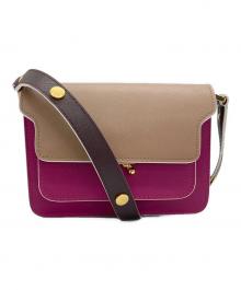 MARNI（マルニ）の古着「Mini Trunk Shoulder Bag」｜ベージュ×ピンク