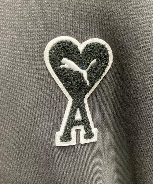PUMA（プーマ）PUMA (プーマ) ハートロゴ刺繍パーカー ブラック サイズ:Sの古着・服飾アイテム