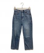 theoryセオリー）の古着「ハイウエストストレートデニムパンツ」｜インディゴ