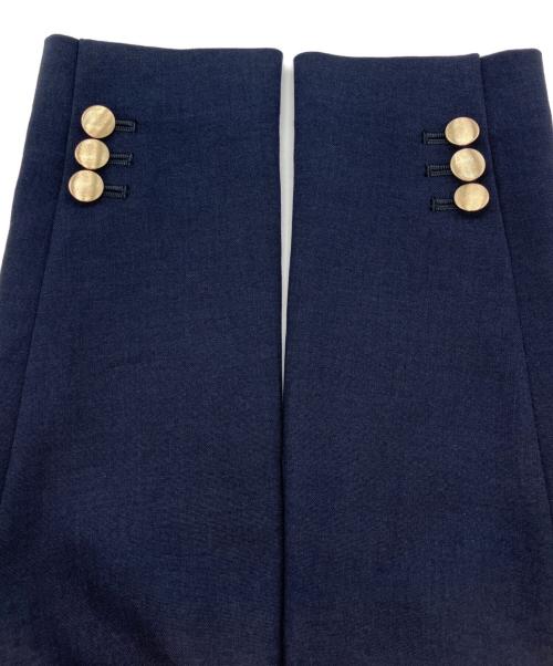 NOLLEY'S sophi（ノーリーズソフィー）NOLLEY'S sophi (ノーリーズソフィー) ウォッシャブルドライシャンブレーショートジャケット　ダブルジャケット ネイビー サイズ:36 未使用品の古着・服飾アイテム