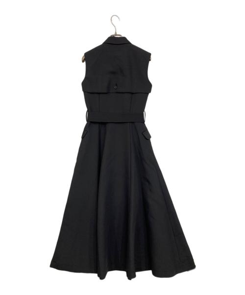 laube blanc（ローブブラン）laube blanc (ローブブラン) Sleeveless Coat Dress/スリーブレスコートドレス ブラック サイズ:Fの古着・服飾アイテム