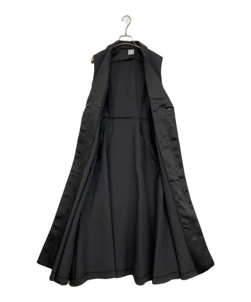 laube blanc（ローブブラン）laube blanc (ローブブラン) Sleeveless Coat Dress/スリーブレスコートドレス ブラック サイズ:Fの古着・服飾アイテム