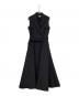 laube blanc（ローブブラン）の古着「Sleeveless Coat Dress/スリーブレスコートドレス」｜ブラック