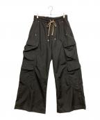 mnmlミニマル）の古着「Rave Double Cargo Pants」｜ブラック
