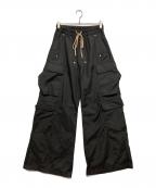 mnmlミニマル）の古着「Rave Double Cargo Pants」｜ブラック