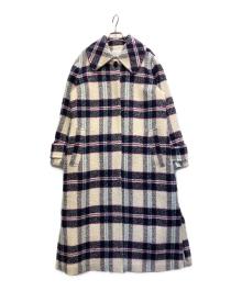 JILL STUART（ジルスチュアート）の古着「ケニーチェックコート」｜ホワイト