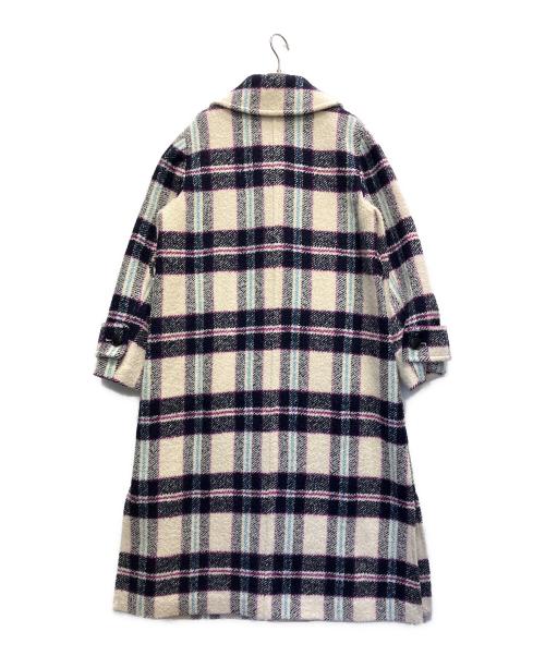JILL STUART（ジルスチュアート）JILL STUART (ジルスチュアート) ケニーチェックコート ホワイト サイズ:Mの古着・服飾アイテム