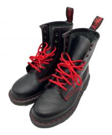 Dr.Martens（ドクターマーチン）の古着「レッドステッチ8ホールショートブーツ」｜ブラック