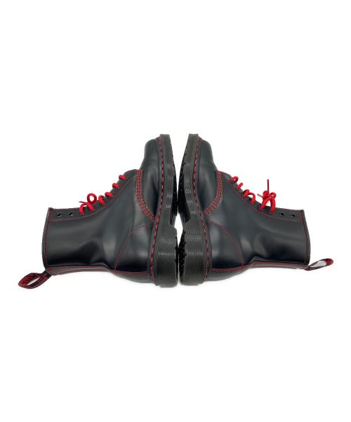 Dr.Martens（ドクターマーチン）Dr.Martens (ドクターマーチン) レッドステッチ8ホールショートブーツ ブラック サイズ:22㎝の古着・服飾アイテム