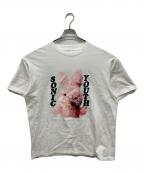 Insonnia projectインソニア プロジェクト）の古着「SONIC YOUTH MK BUNNY TEE　プリントTシャツ　半袖カットソー」｜ホワイト